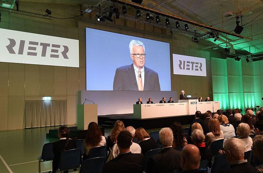 Bernhard Jucker, Chairman of the Board of Directors at the Annual General Meeting 2018 