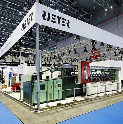 Rieter trade fair booth at ITMA Asia 2016