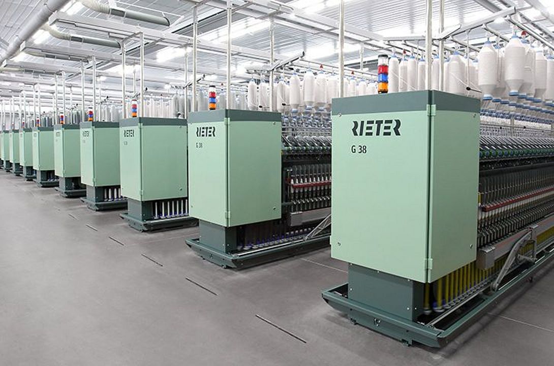 Spinning mill with Rieter ring spinning machines G 38