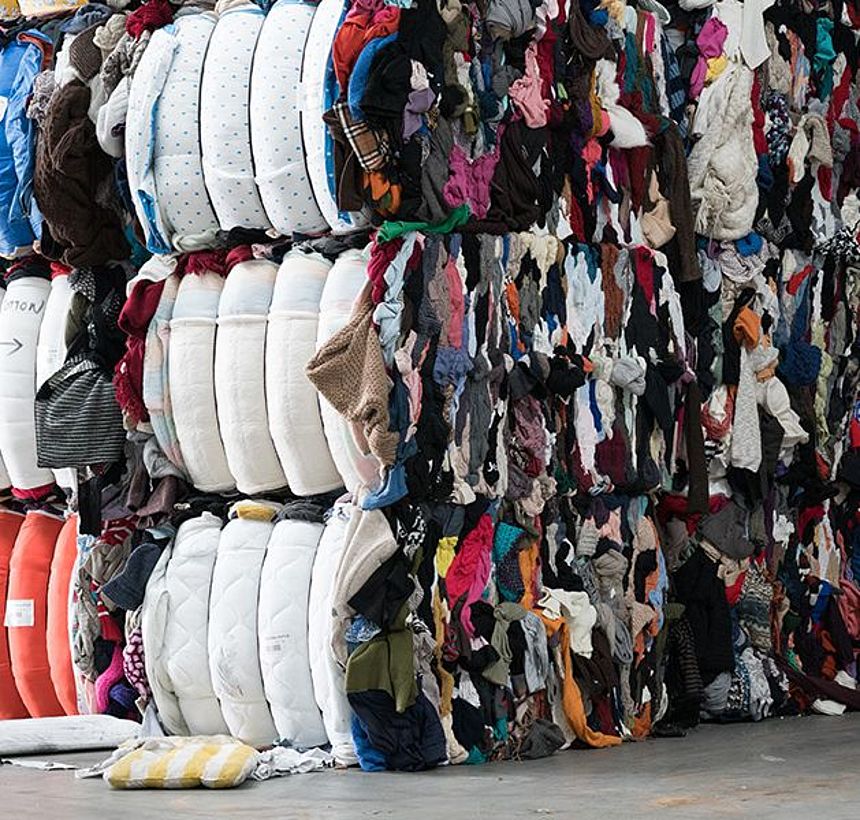 潜在可回收纺织废料