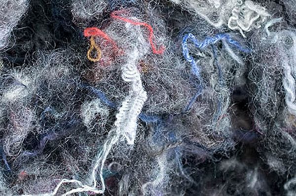 再生原料的棉包 - 织物开松程度DFO 100%