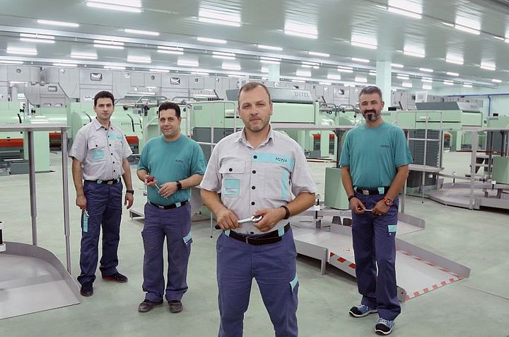 Rieter Kundenservice-Team