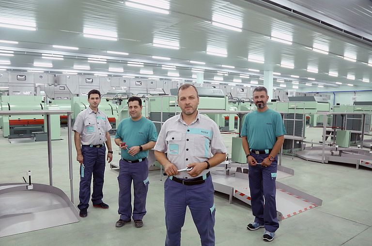 Rieter müşteri hizmetleri ekibi