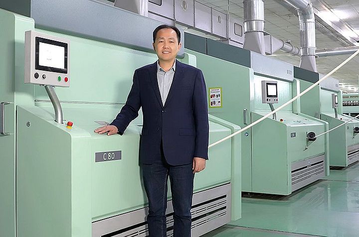 Gu Jingguo, Chuzhou Jinshangjia Yarn Industry Co., Ltd’in Genel Müdürü.