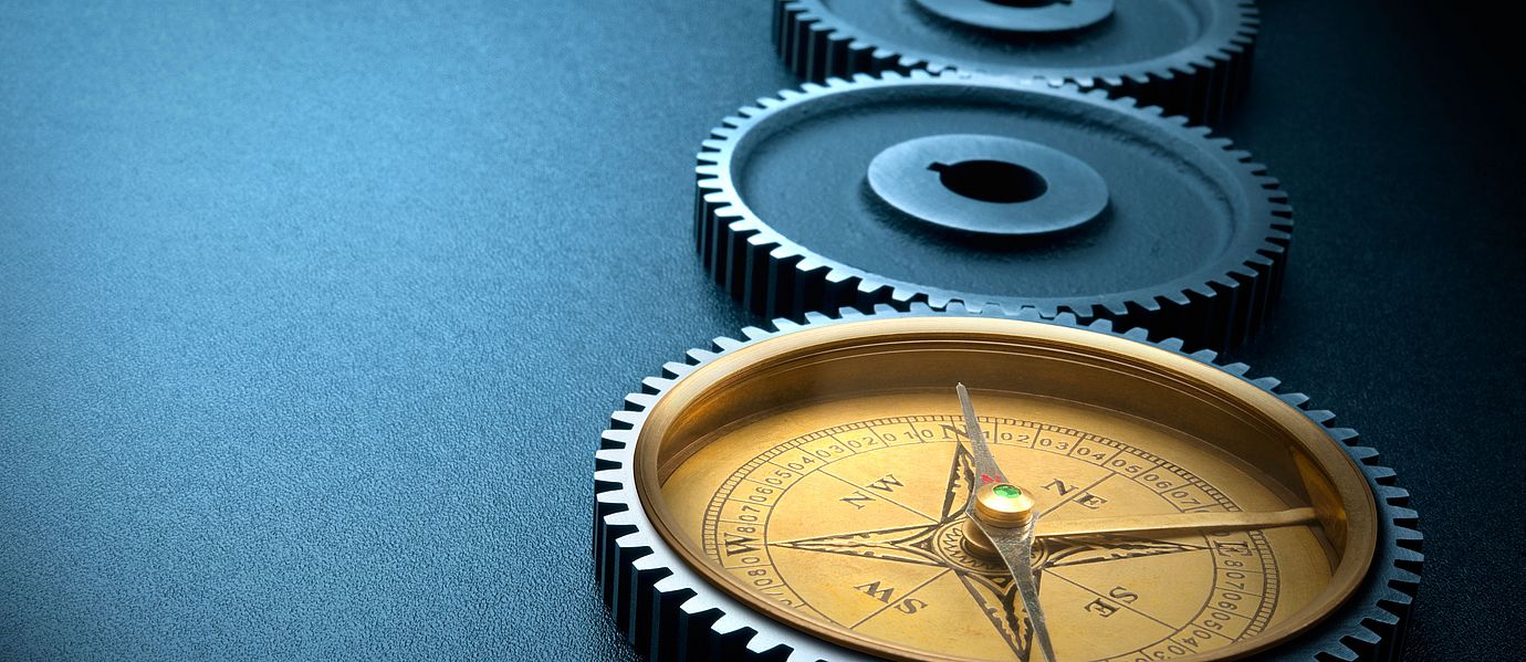 Compass and rack-wheels
