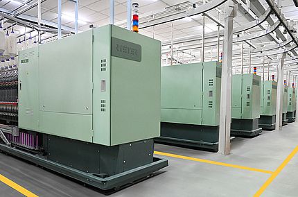 Ring spinning machines G 38 using SERVOtrail