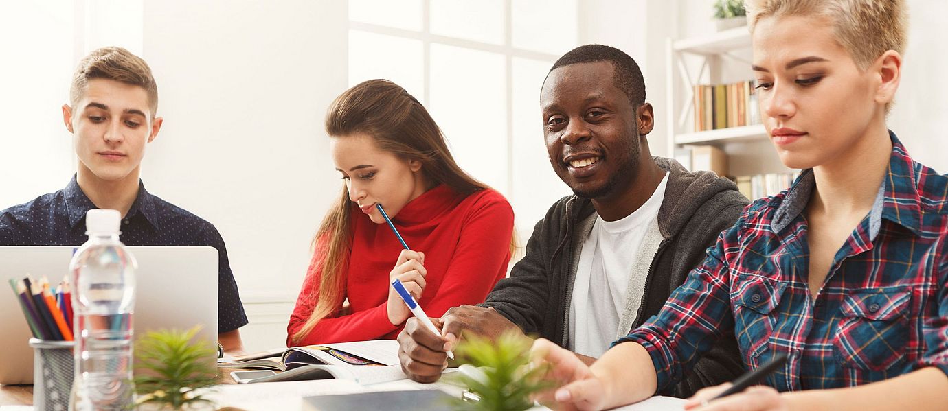 Students in a meeting