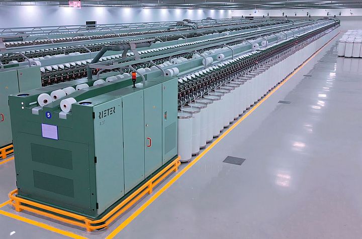 Rieter rotor spinning machines R 37 at Surya Spinners, India