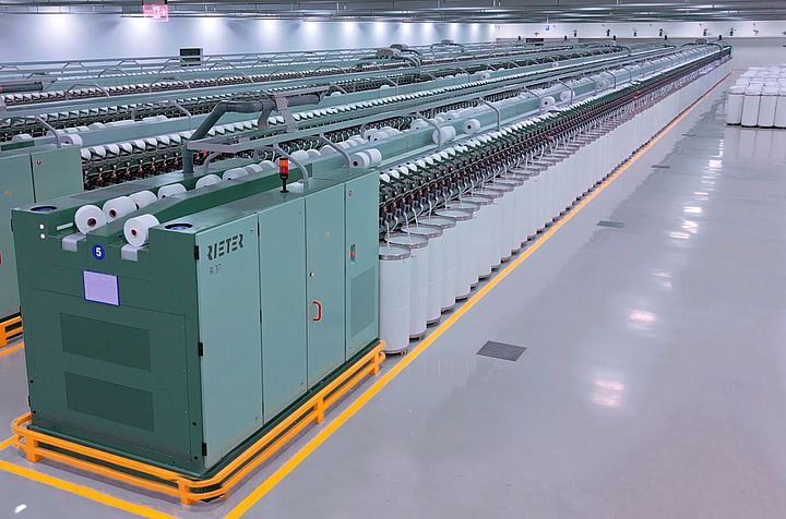Rieter rotor spinning machines R 37 at Surya Spinners, India