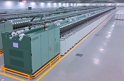 Rieter rotor spinning machines R 37 at Surya Spinners, India
