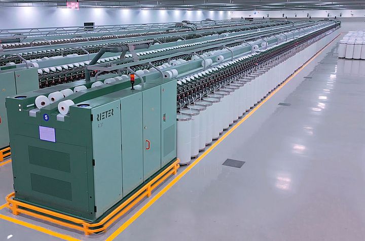 Rieter rotor spinning machines R 37 at Surya Spinners, India