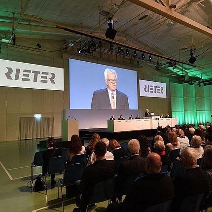 Bernhard Jucker, Chairman of the Board of Directors at the Annual General Meeting 2018 