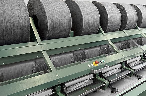 Kämmen wiederverwerteter Fasern mit Kämmmaschine E 90 von Rieter