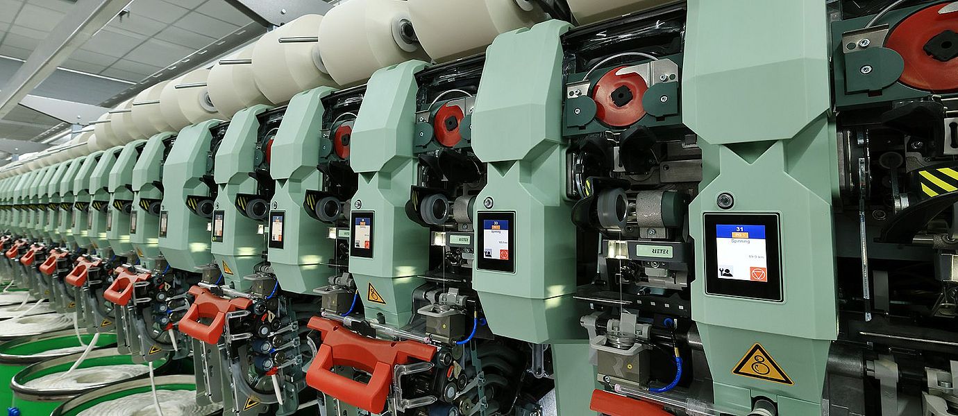 Luftspinnmaschine J 70 Spinneinheiten