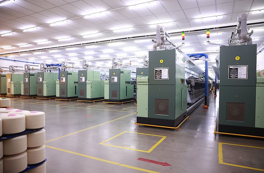 Rieter Autoconer X6 winders with Preci FX at ALC