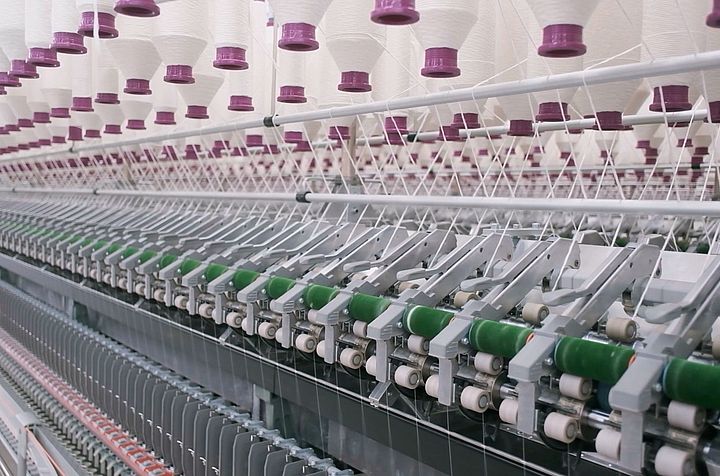 Rieter compact-spinning machine K 47 at Embee