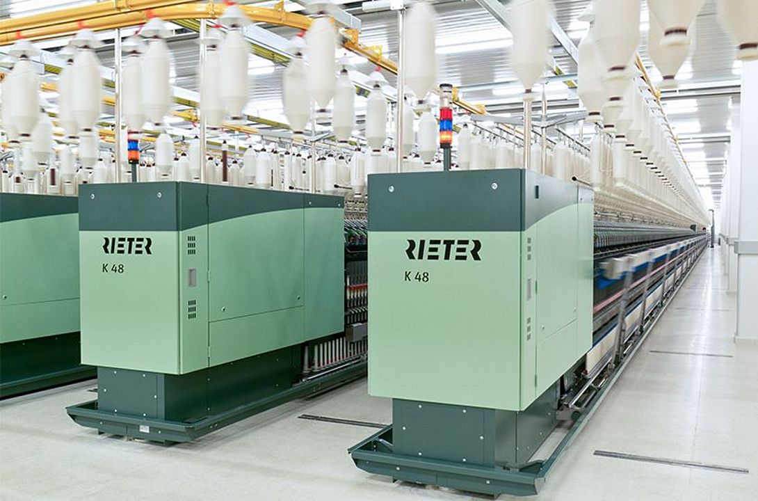 Kompaktspinnmaschine K 48 – Spinnerei mit mehreren K 48 Maschinen