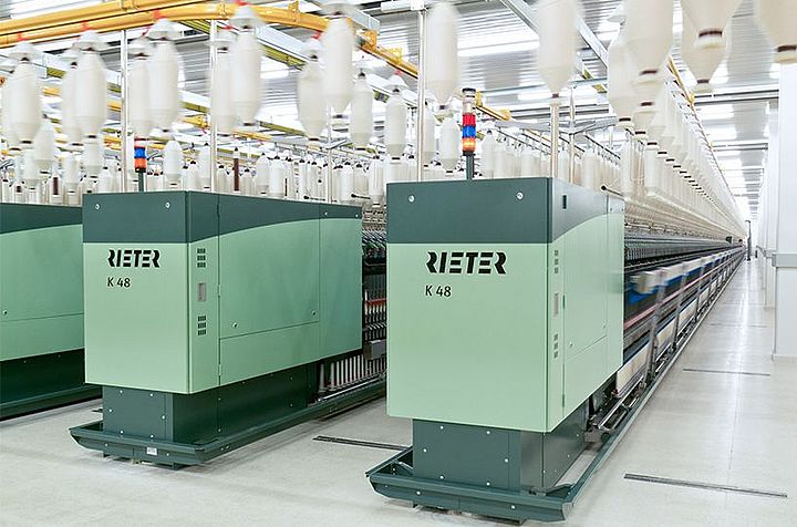 Kompaktspinnmaschine K 48 – Spinnerei mit mehreren K 48 Maschinen