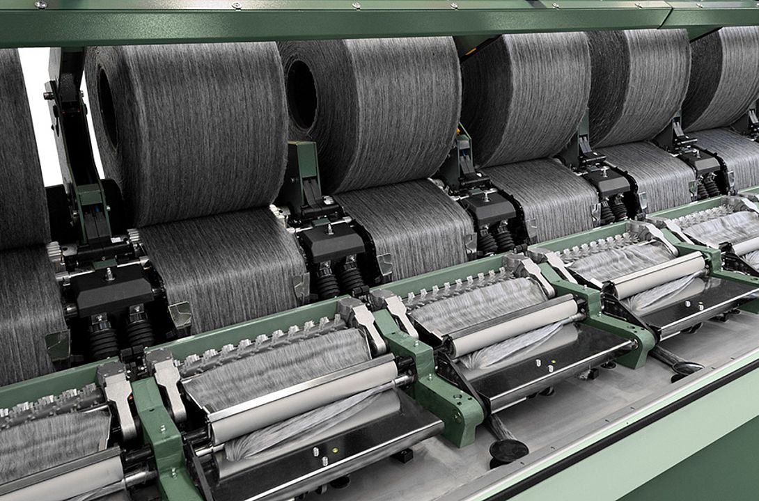 Combing recycled cotton blends with comber E 90