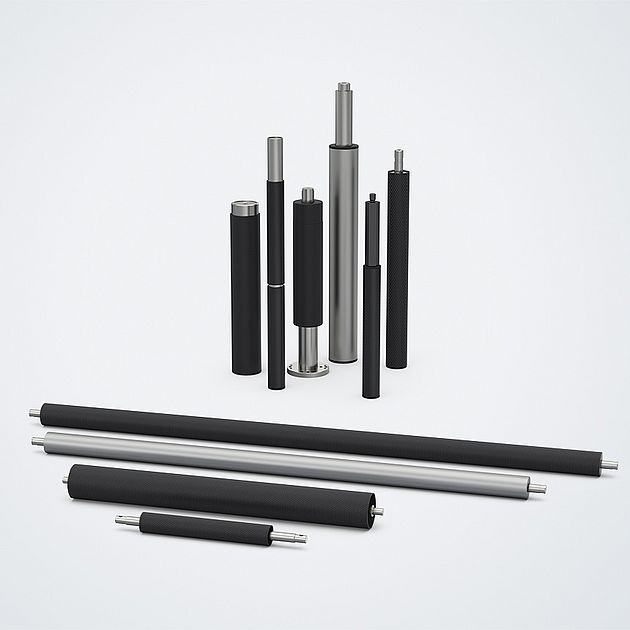 Deflection rollers ULR and ULW for the hygiene industry