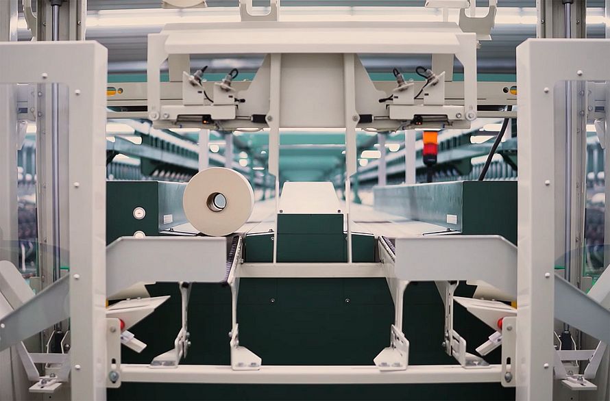 Rotorspinnmaschine R 37 bei Nishat Mills, Pakistan
