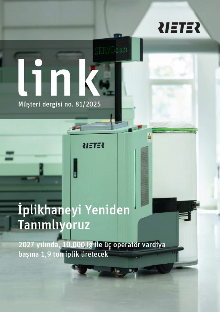 Cover of Rieter's Customer Magazine Link