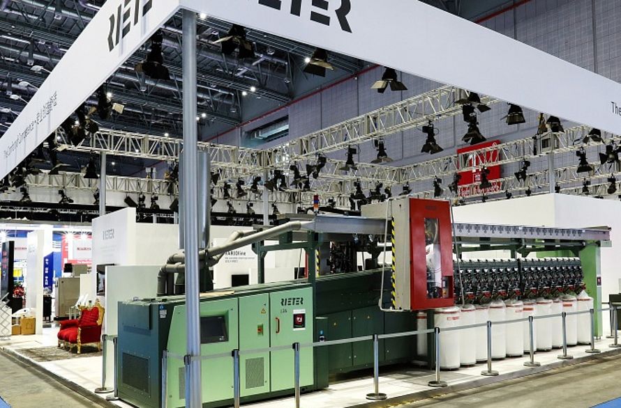 Rieter trade fair booth at ITMA Asia 2016