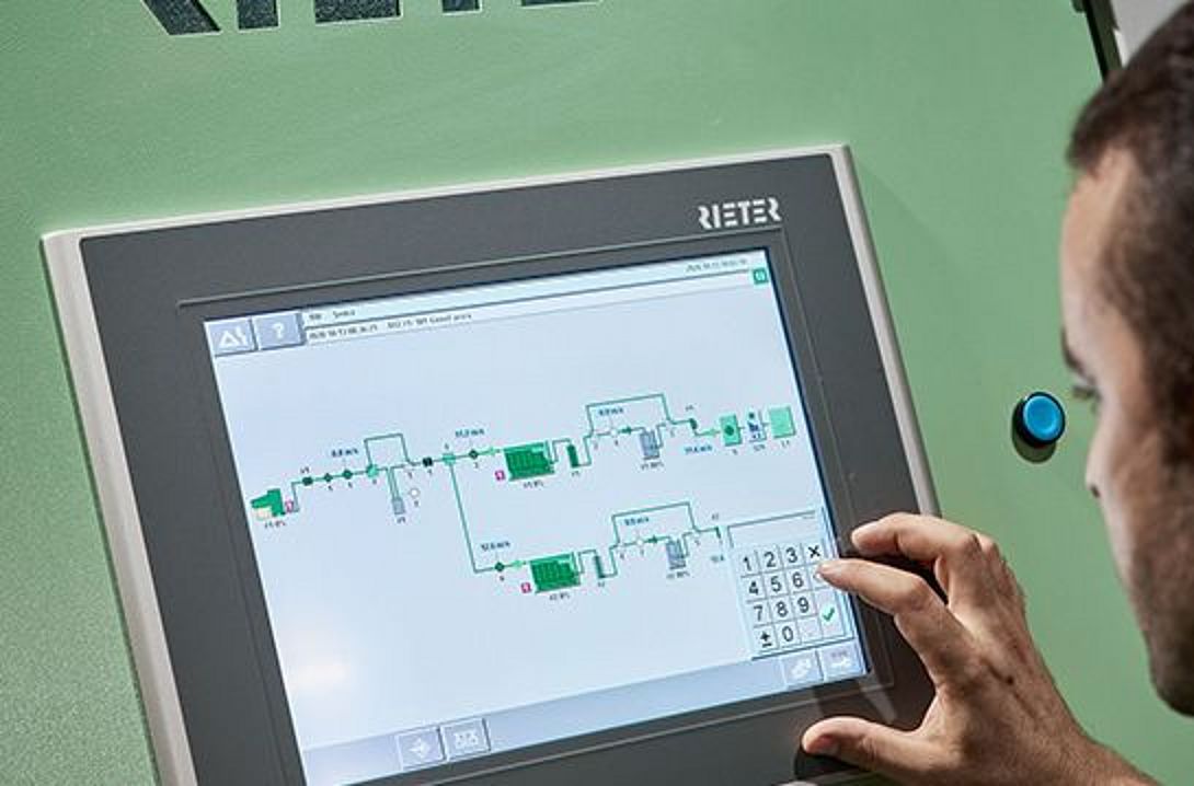 Rieter UNIcontrol ekran