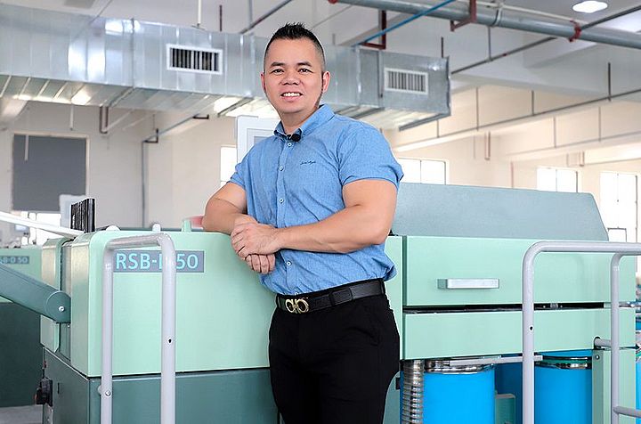 温州鹿腾的总裁黄景盛先生对RSB-D 50的性能感到满意。