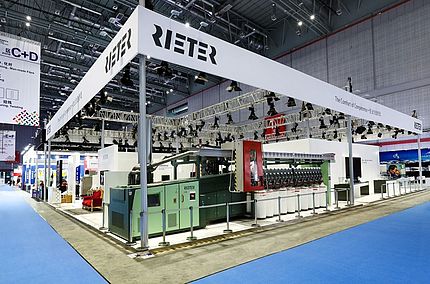 Stand von Rieter auf der ITMA Asia 2016