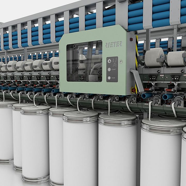 Rotor Spinning Machine R 70 Benchmark for Production Rieter