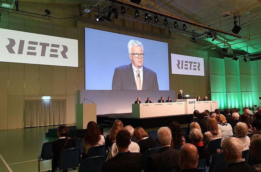 Bernhard Jucker, Chairman of the Board of Directors at the Annual General Meeting 2018 