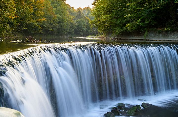 [Translate to Deutsch:] Waterfall of the river Toess in Winterthur