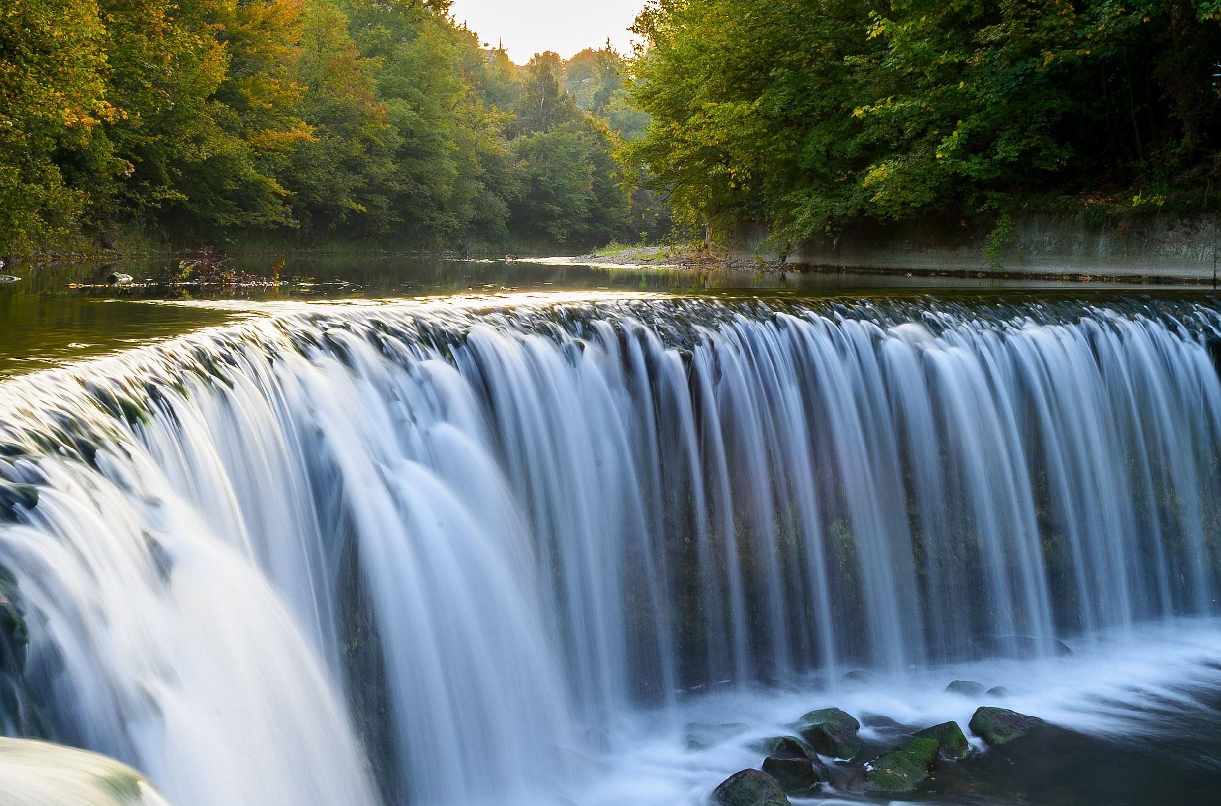 Waterfall of the river Toess in Winterthur