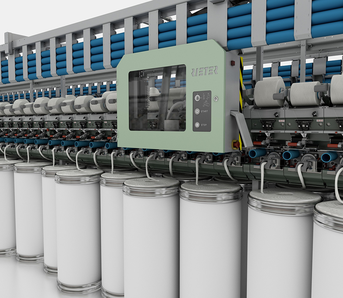 R 37 rotor spinning machine with ROBOdoff